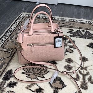 NEW Donna Karan Satchel blush pink NWT w shoulder strap